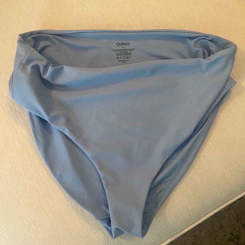 Quince Light Blue Sky High-Waisted Bikini Bottom - Picture 8 of 8